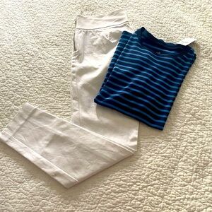 Women Guess by Marciano White and the Top by J. Jill Blue and Black Size Small